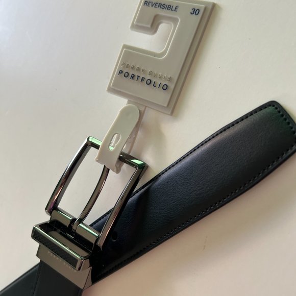 PERRY ELLIS Men's Portfolio NWT Size 30 Reversible Belt - Picture 4 of 4